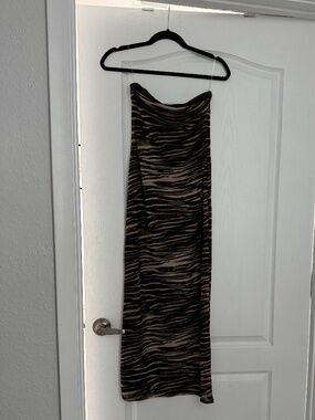 NWT - Striped Fitted Maxi